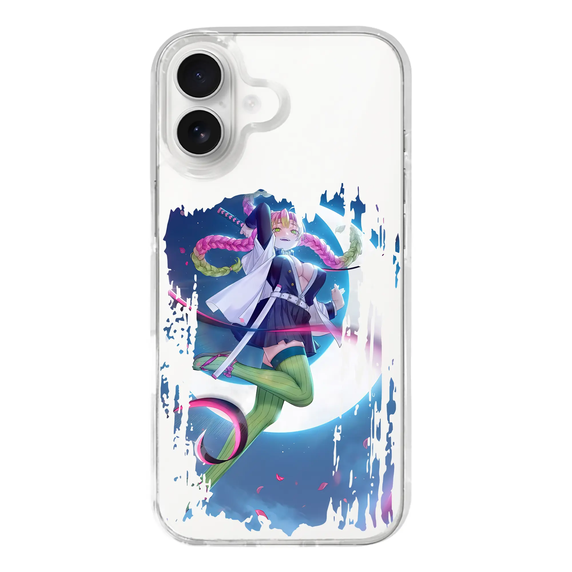 鬼滅の刃 グッズ,甘露寺 蜜璃 - iPhone 17シリーズ 透明スマホケース – 薄型・耐衝撃・精密フィット保護カバー